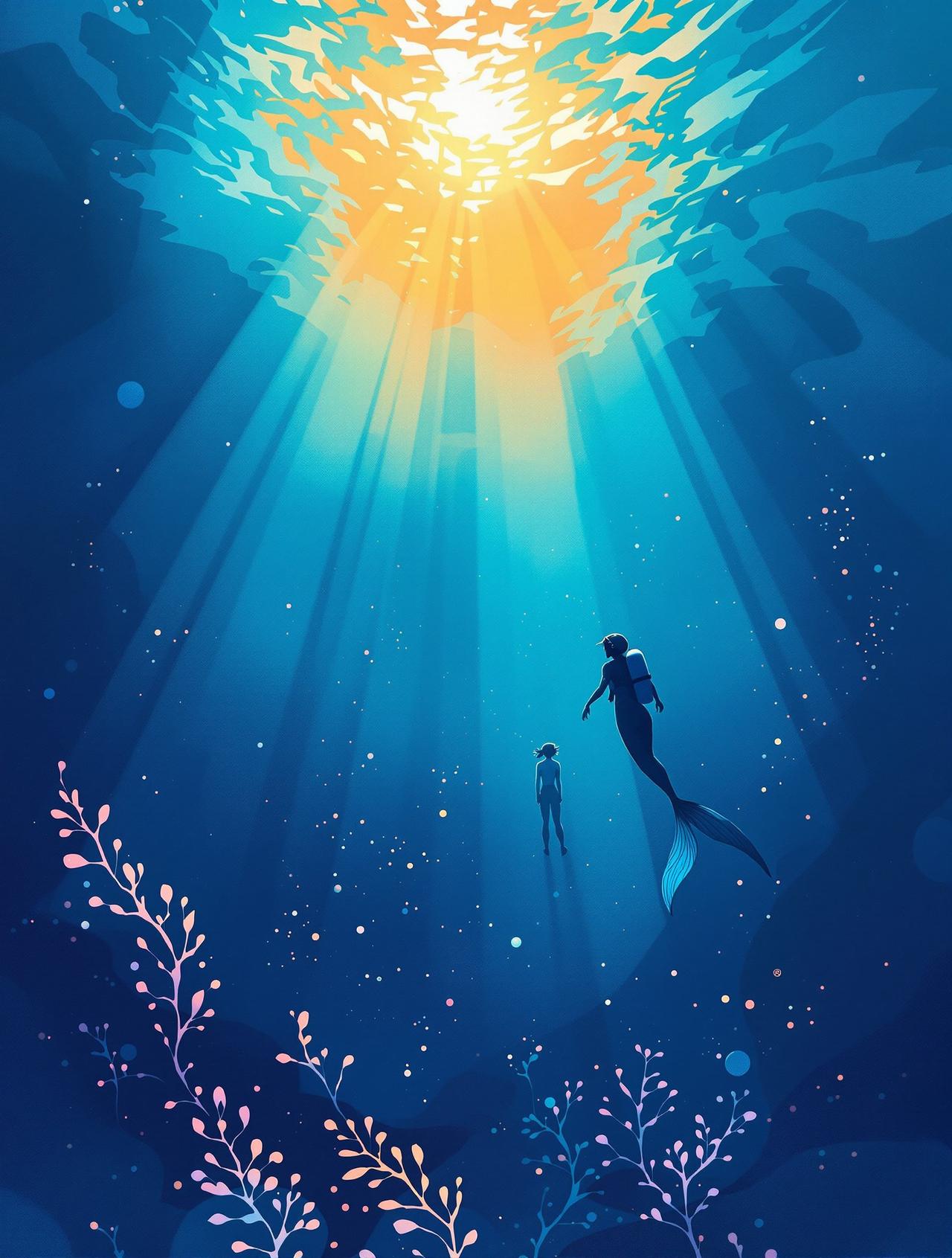 韩漫咚漫作品《深海回响》封面