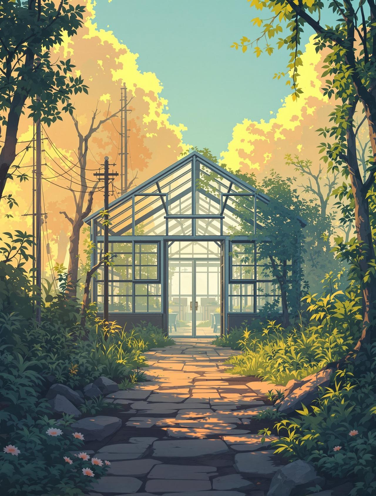 韩漫咚漫作品《末日后花园》封面